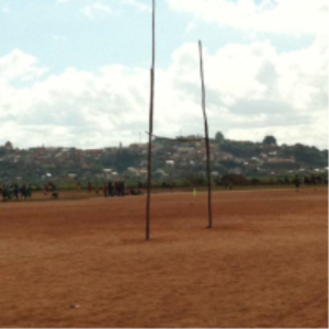 Poteaux de rugby à Mada